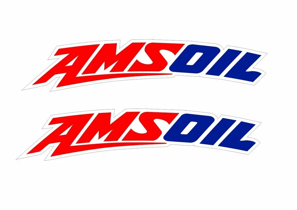 AMSOIL Front Fender Decals Replacement Adhesive Sticker Set