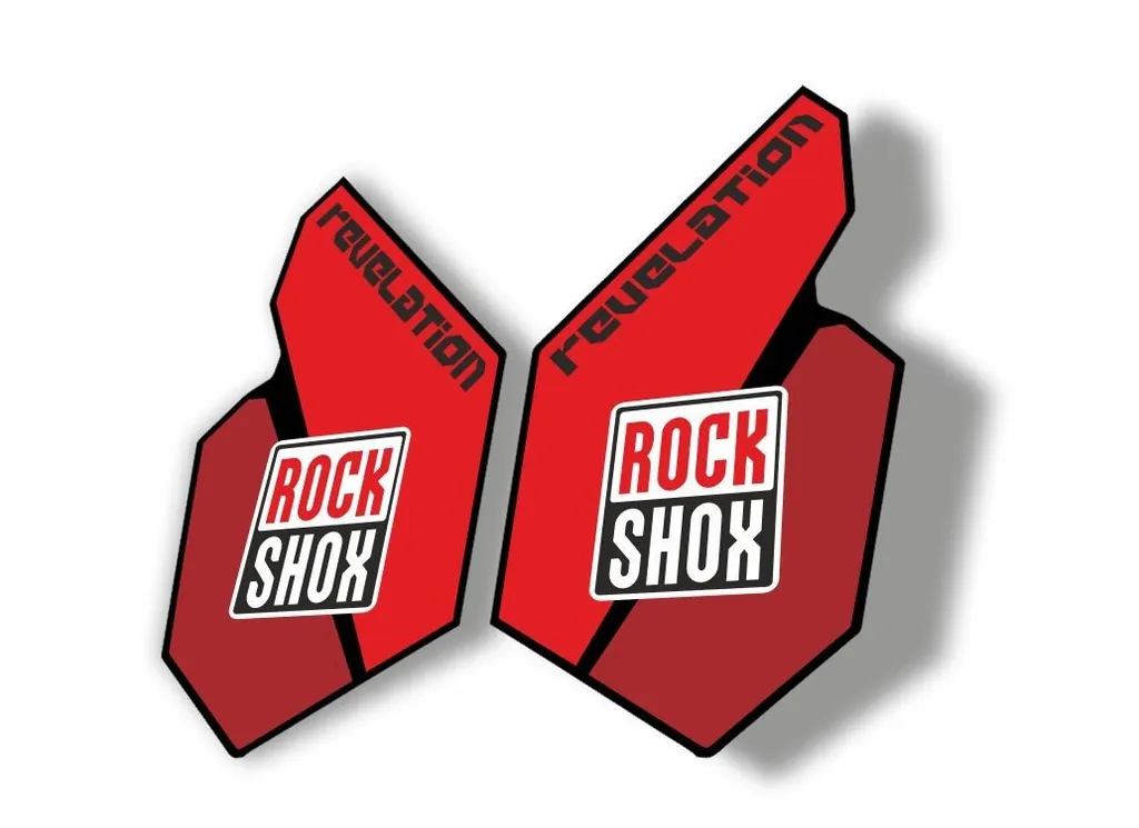 Rock Shox REVELATION 2012 Mountain Bike Cycling Decal Sticker Adhesive Red