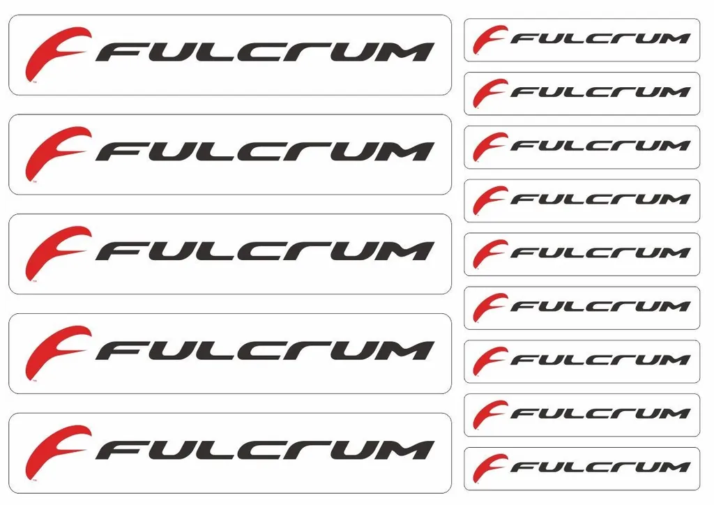 Bicycle Vinyl Frame Stickers – Compatible with FULCRUM Bikes – Black – 14 pcs