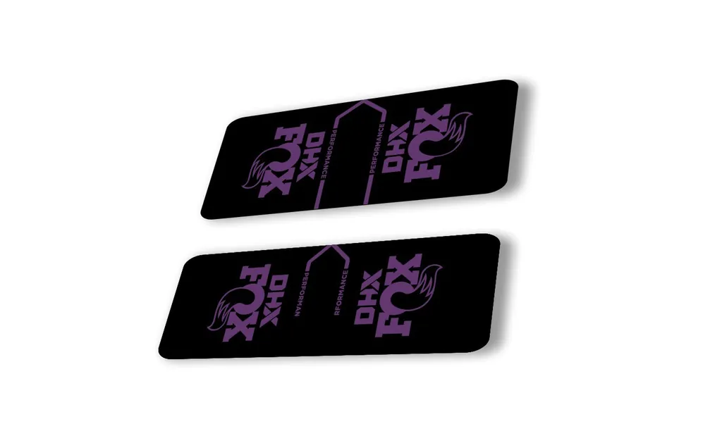 FOX DHX 2022 Performance Rear Shock Suspension Sticker Decal Adhesive Purple