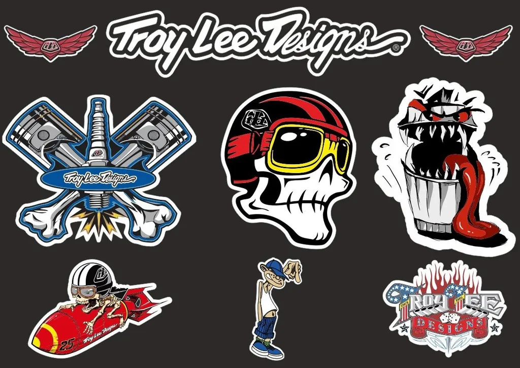 Troy Lee Designs Bike Bicycle Frame Decal Sticker Graphic Adhesive Set Vinyl #10