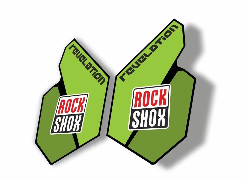 Rock Shox REVELATION 2012 Mountain Bike Cycling Decal Sticker Adhesive Green