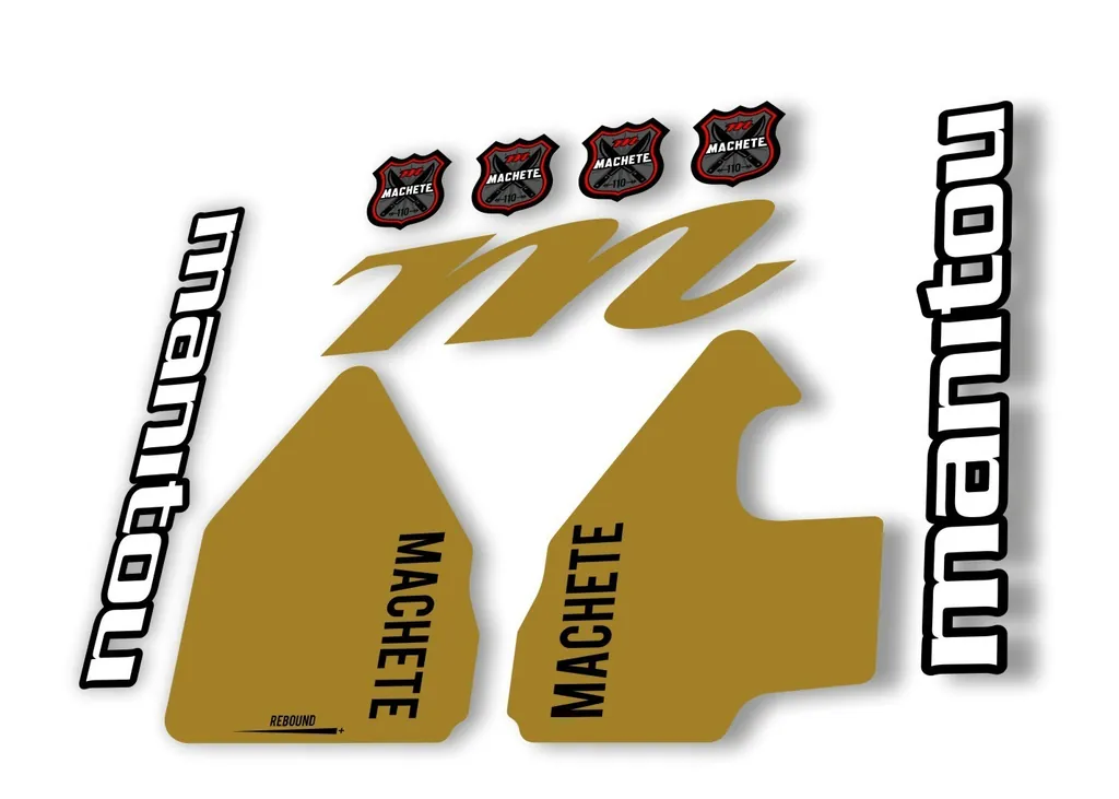 Manitou Machhete 110 Comp 2020 Fork Suspension Decal Kit Sticker Set Gold