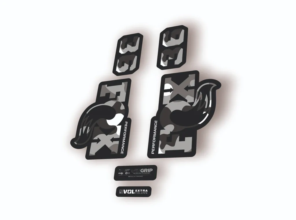 FOX 36 Performance 2026 Fork Factory Suspension Decal Sticker Adhesiv White Camo