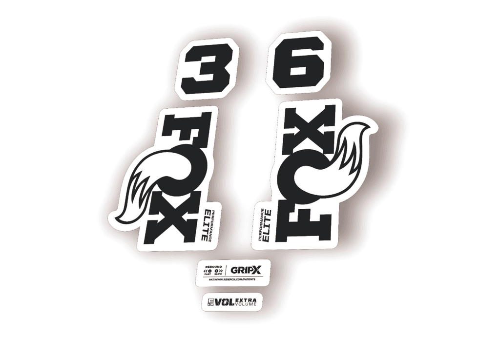 FOX 36 Elite Performance 2026 Fork Factory Decal Sticker Adhesive Black