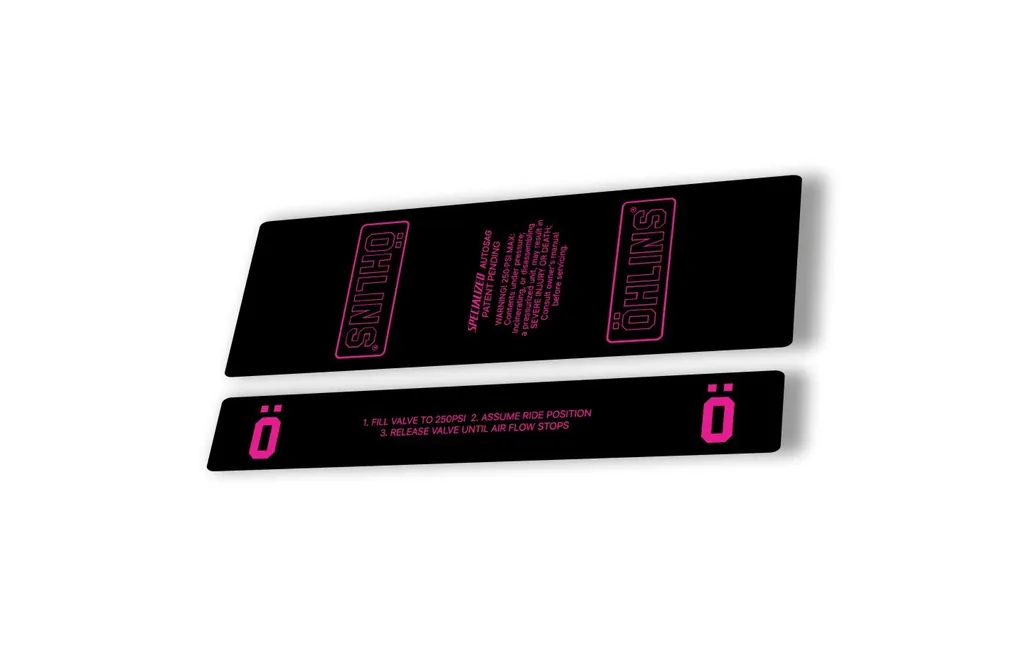 Ohlins STX22 Rear Shock Decal Mountain Bike Cycling Sticker Adhesive Pink