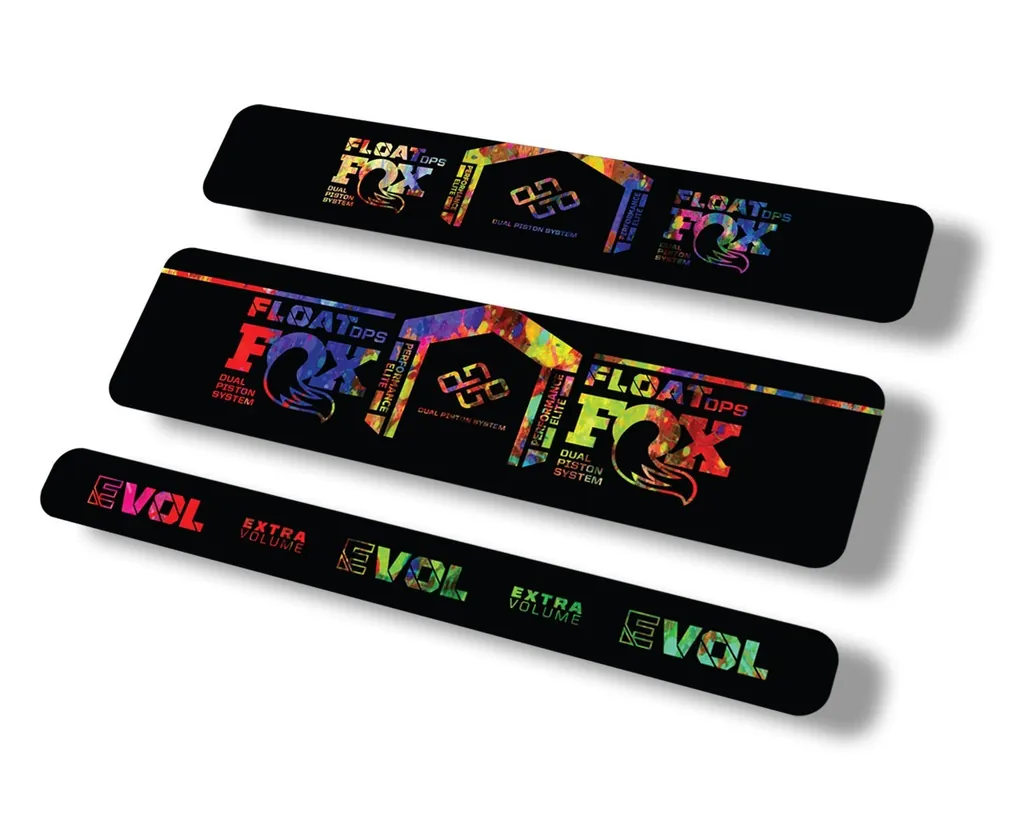 FOX Float DPS 2021 Performance Elite R Rear Shock Sticker Decal Oil Slick