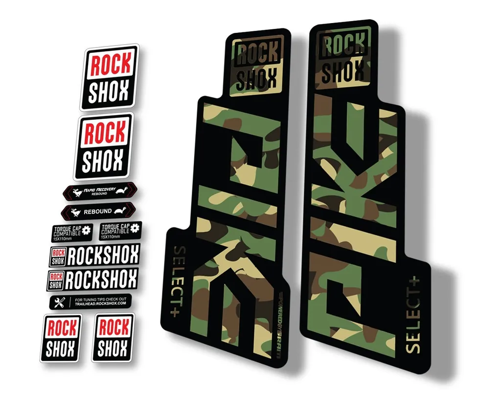 Rock Shox PIKE 2020 Select Plus + Mountain Bike Cycling Decal Sticker Camo