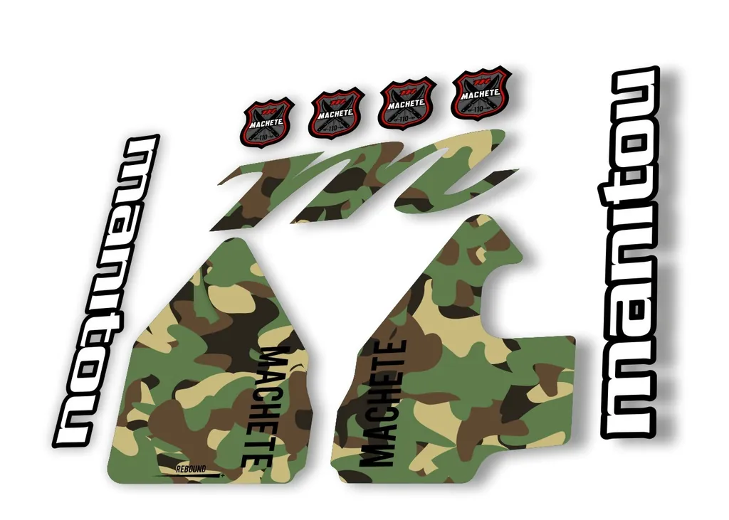 Manitou Machhete 110 Comp 2020 Fork Suspension Decal Kit Sticker Set Camo