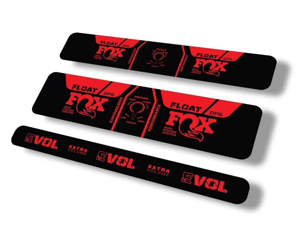 FOX Float DPS 2021 Performance Rear Shock Suspension Sticker Decal Red