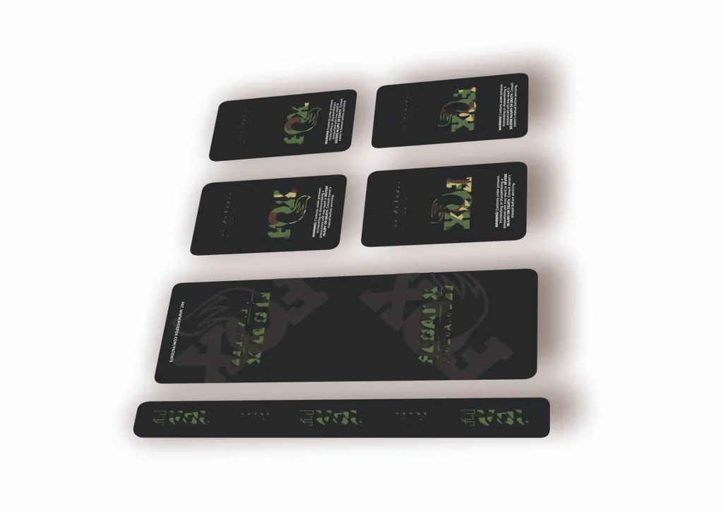 FOX Float X 2025 Elite Live Valve NEO Rear Shock Decal Sticker Kit Adhesive Camo