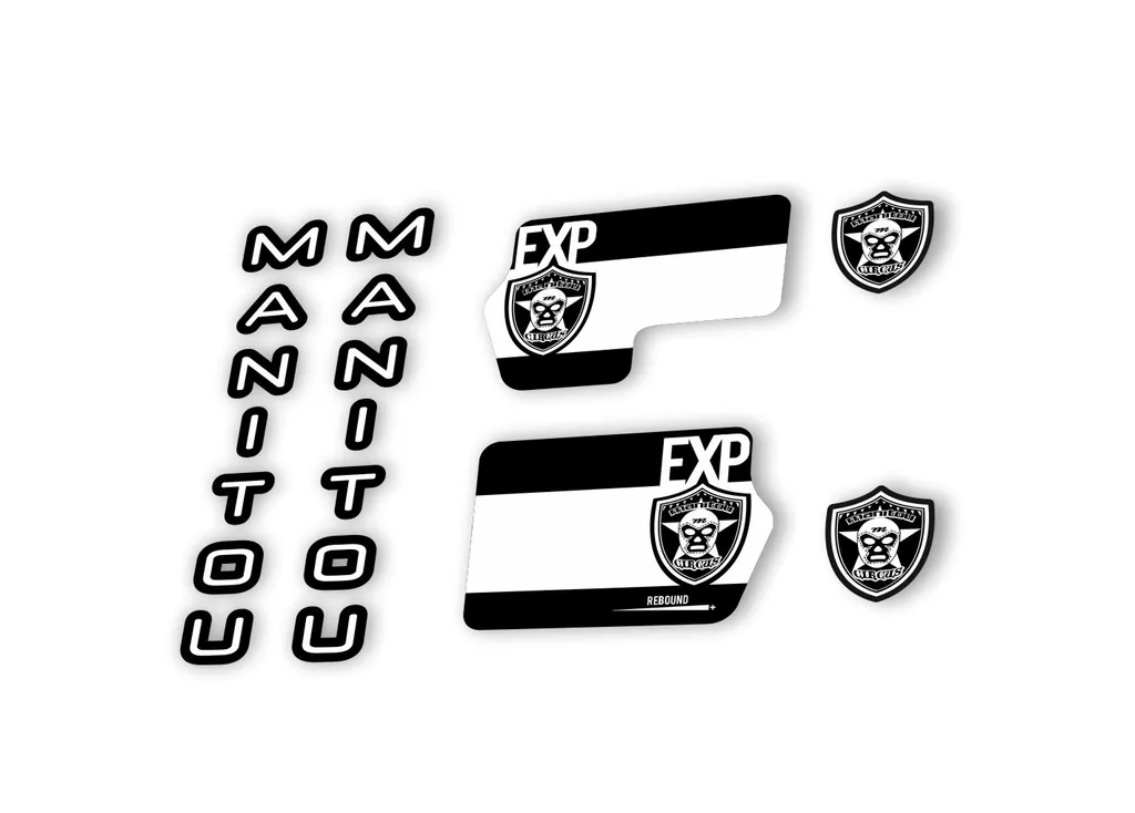 Manitou Circus Expert 2020 Fork Suspension Decal Kit Sticker White