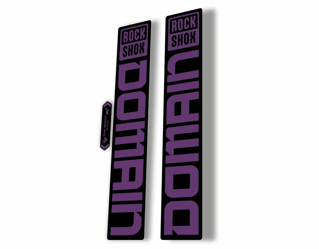 Rock Shox DOMAIN 2022 Mountain Bike Cycling Decal Sticker Adhesive Purple