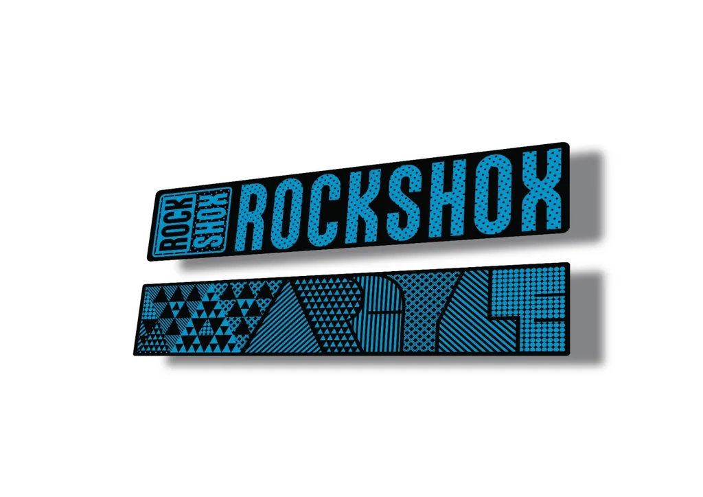 Rock Shox ARGYLE 2017 Fork Decal Mountain Bike Cycling Sticker Blue