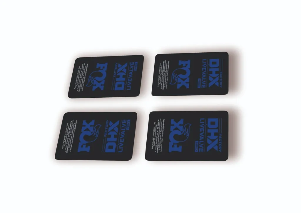 FOX DHX 2025 Factory Live Valve NEO Rear Shock Decal Sticker Kit Adhesiv D. Blue