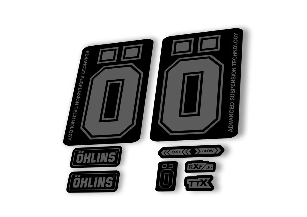 Ohlins RXF36 M2 2019 Fork Decal Mountain Bike Cycling Sticker Adhesive Gray