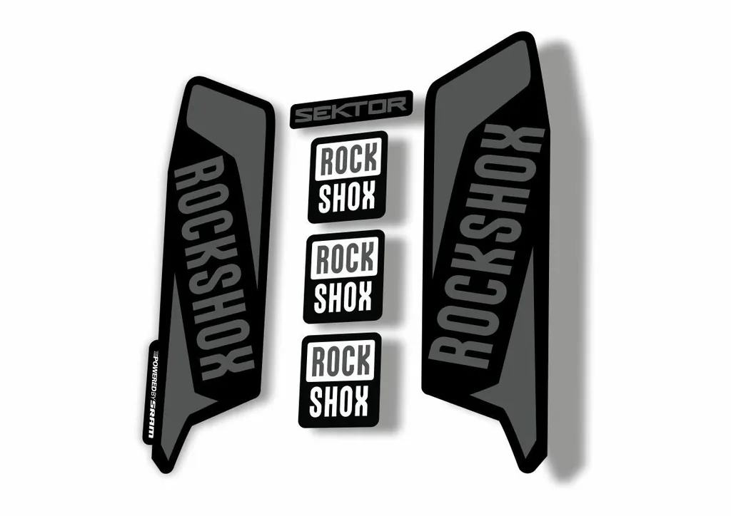 Rock Shox SEKTOR 2016 Fork Decal Mountain Bike Cycling Sticker Adhesive Gray