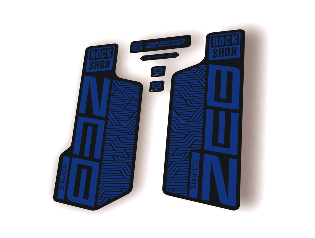 Rock Shox ZEB ULTIMATE 2024 Flight Attendant Bike Cycling Decal Sticker D. Blue