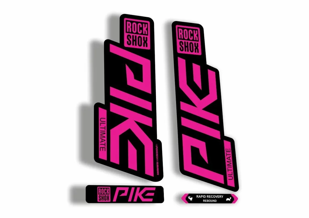 Rock Shox PIKE 2020 ULTIMATE Mountain Bike Cycling Fork MTB Decal Sticker Pink