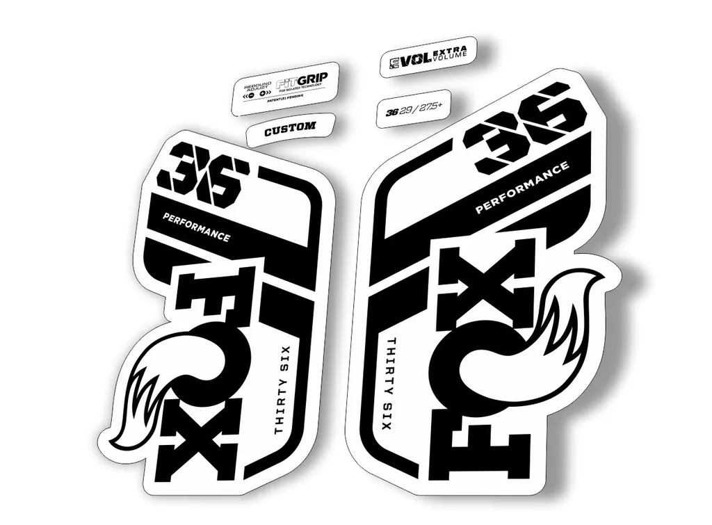 FOX 36 Performance 2021 Factory Fork Decals Suspension Sticker Black
