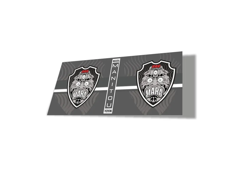 Manitou Mara 2020 Rear Shock Suspension Factory Sticker Decal Gray