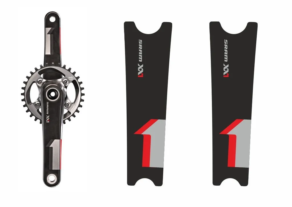 Crank Set Stickers Decals for MTB SRAM XX1 Mountain Bike Bicycle Adhesive 2 Pcs