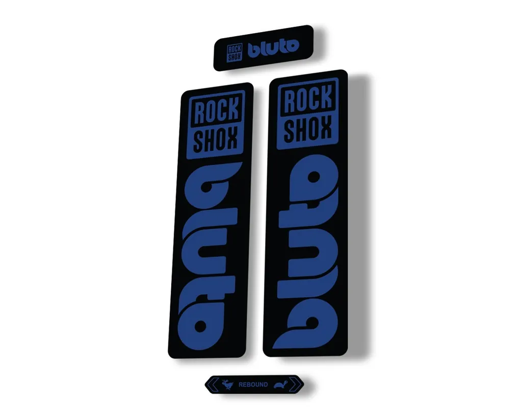 Rock Shox BLUTO 2021 Mountain Bike Cycling Decal Kit Sticker Adhesive Dark Blue