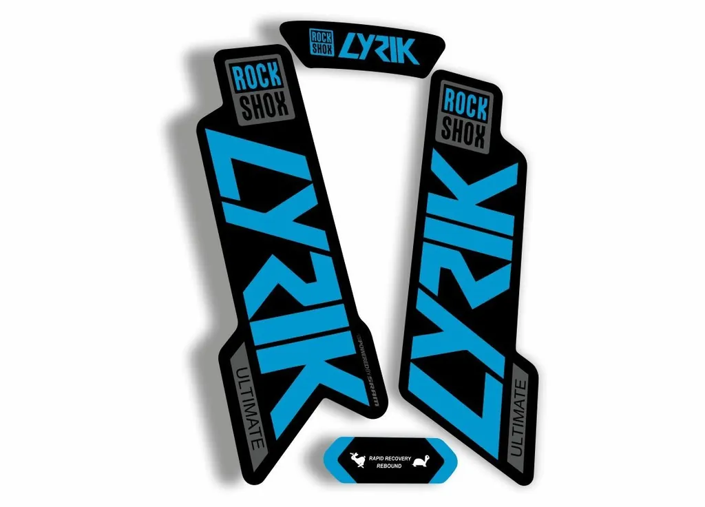 Rock Shox Lyrik Ultimate 2020 Fork Decal Bike Cycling Sticker Blue Gray