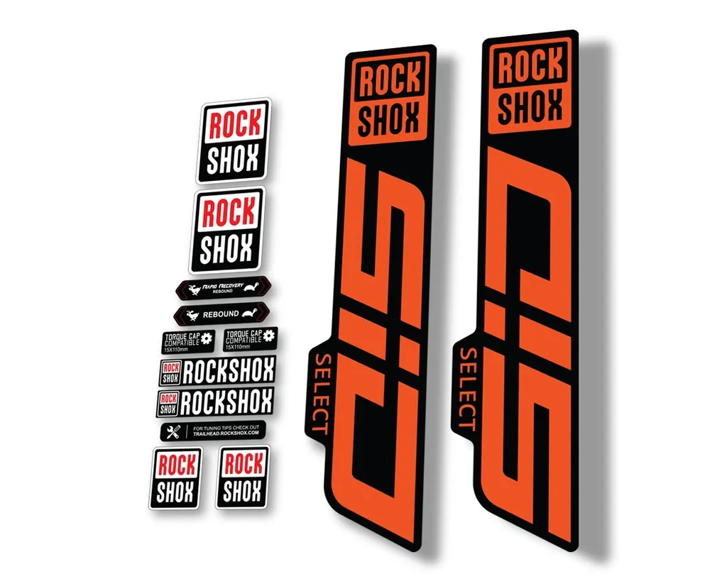Rock Shox SID 2021 Select Mountain Bike Cycling Decal Sticker Adhesive Orange