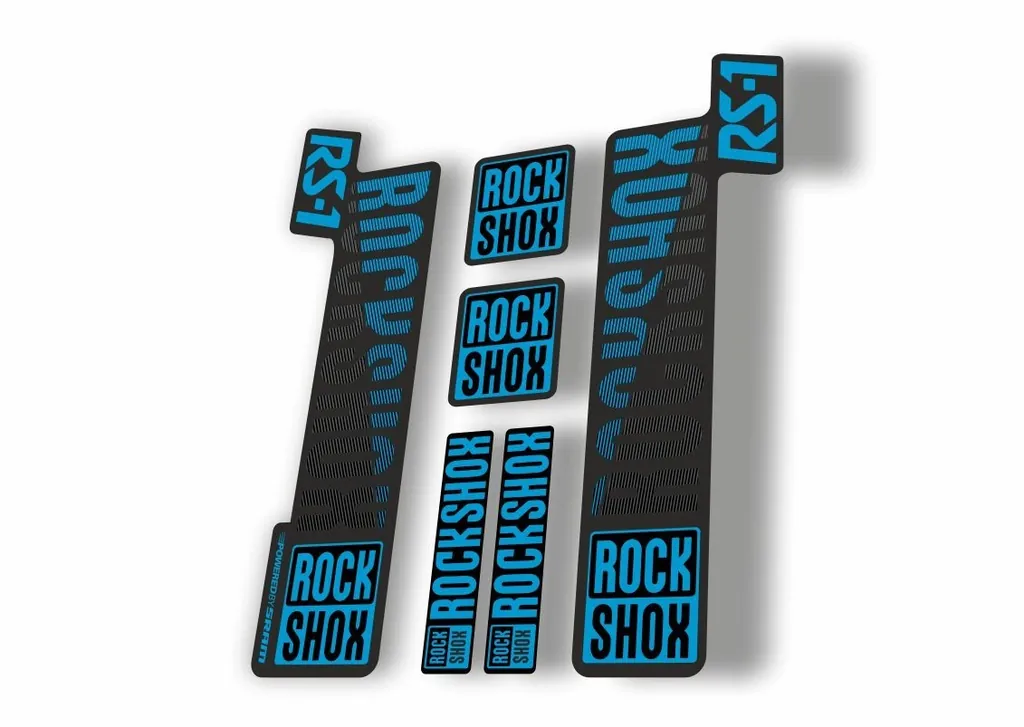 Rock Shox RS1 2018 Fork Decal Mountain Bike Cycling Sticker Adhesive Blue Gray