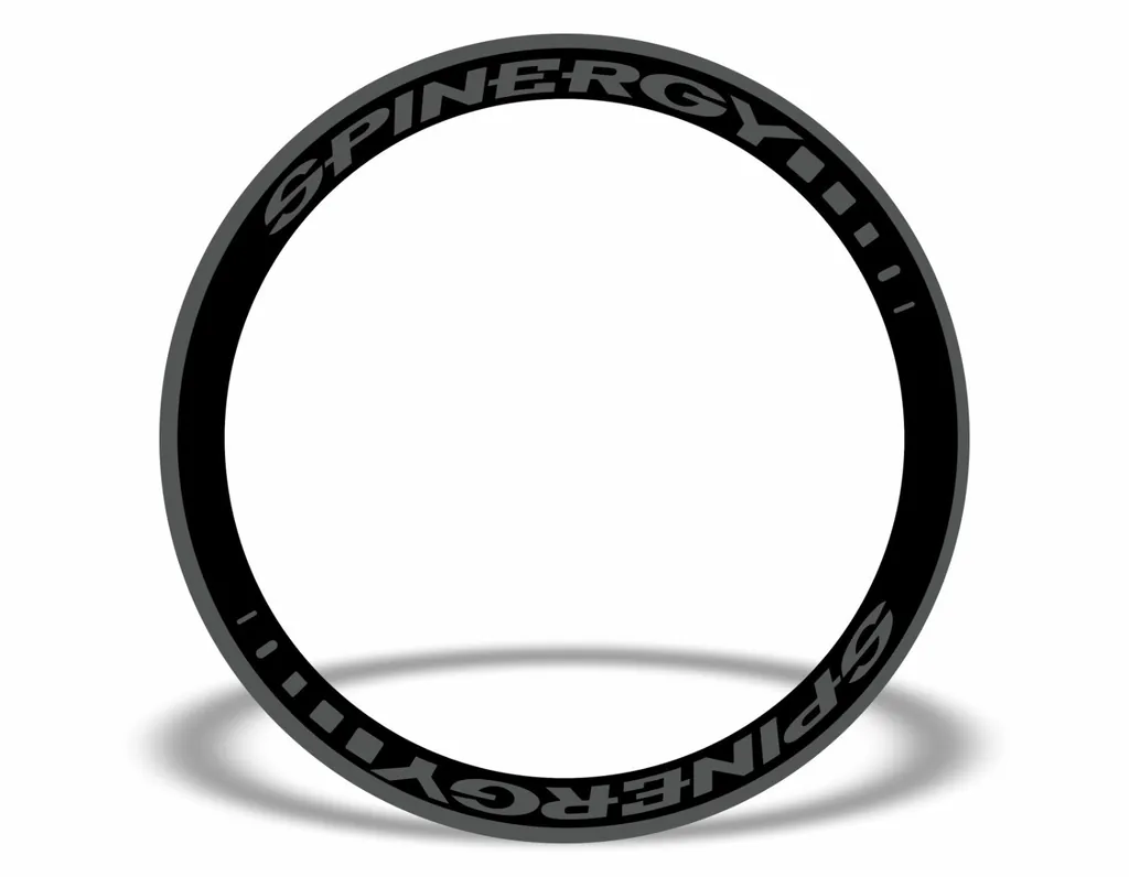 SPINERGY Stealth Rim Wheelset Decal Factory Sticker Vinyl Adhesive Gray 8 Pcs