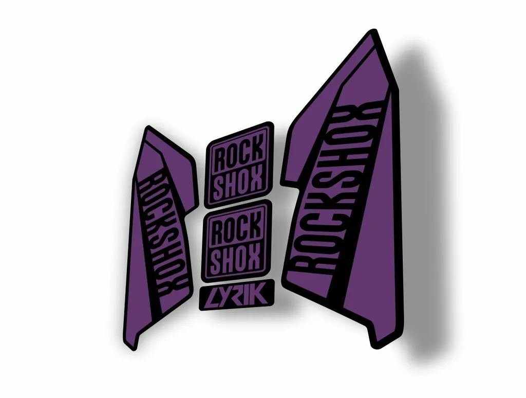 Rock Shox Lyrik 2016 Fork Decal Bike Cycling Sticker Purple