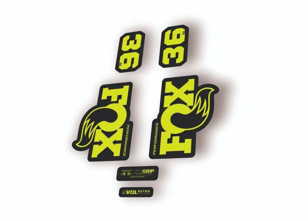 FOX 36 SL Performance Factory 2026 Fork Decal Sticker Adhesive Lime Green