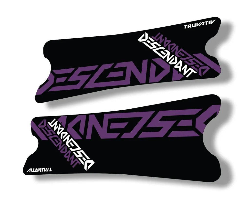 Truvativ 2018 Dexcendant Crank Set Stickers Decals MTB Bicycle 2Pcs Purple