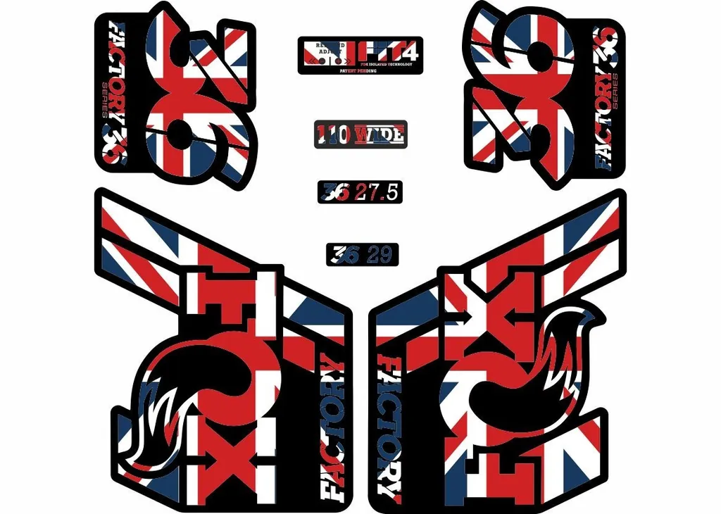 FOX 36 Float 2018-19 Forks Suspension Factory Decal Sticker Adhesive UK Theme