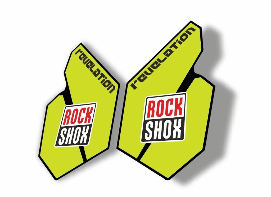 Rock Shox REVELATION 2012 Mountain Bike Cycling Decal Sticker Adhesive L. Green