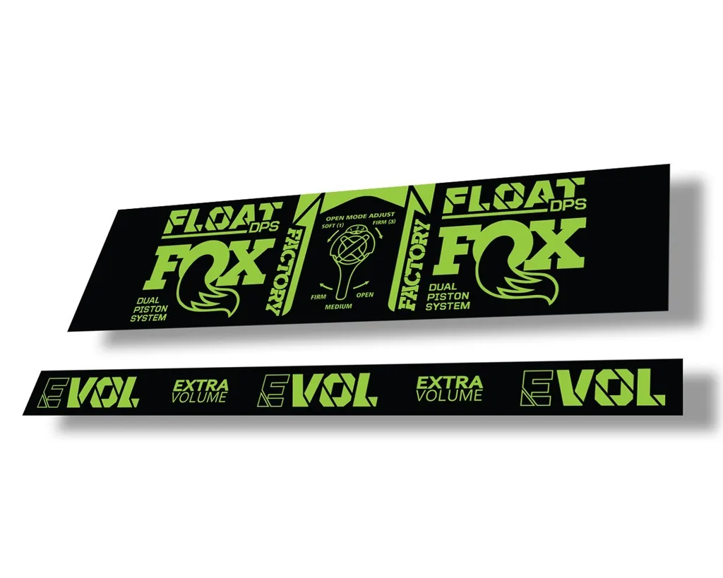 FOX Float DPS 2021 Rear Shock Suspension Factory Sticker Adhesive Decal Green