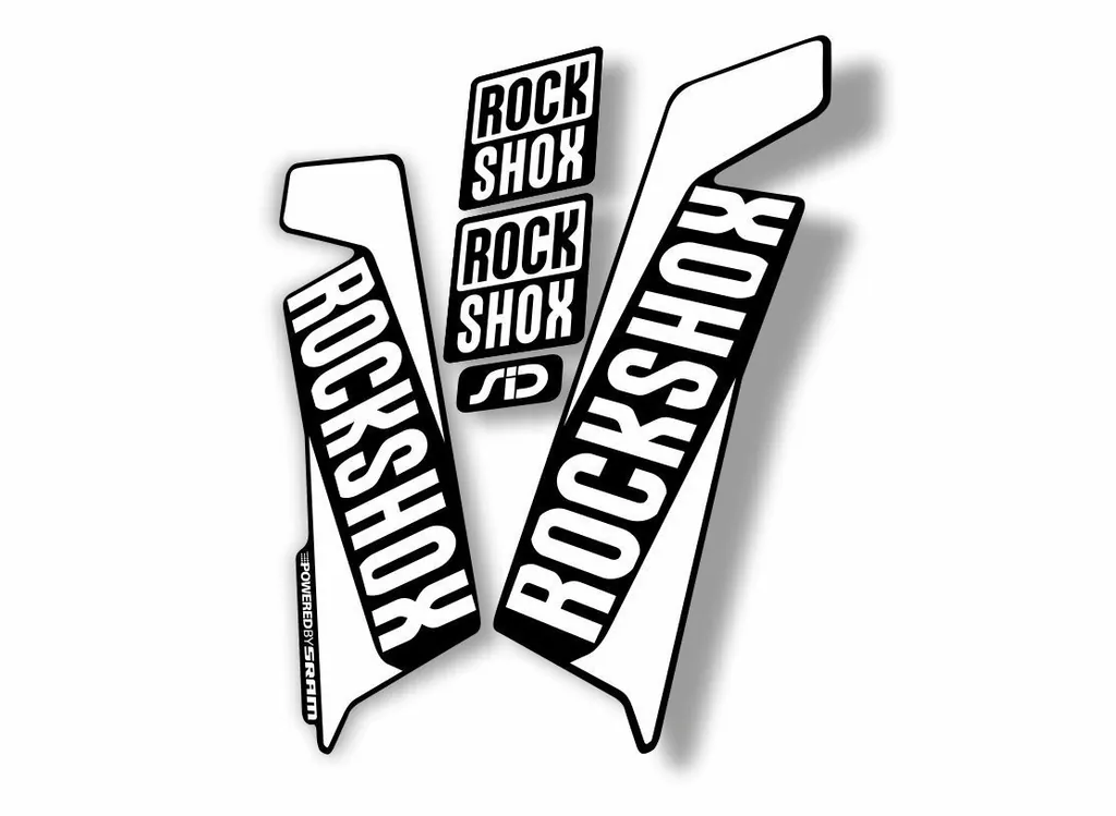 Rock Shox SID 2016-17 Mountain Bike Cycling Fork Decal Sticker Adhesive White