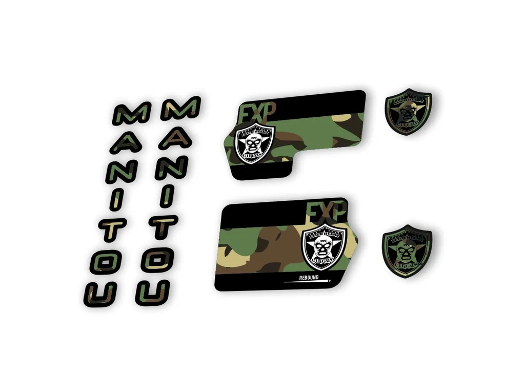Manitou Circus Expert 2020 Fork Suspension Decal Kit Sticker Camo