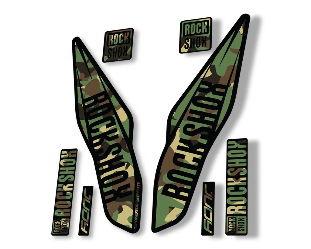 Rock Shox Judy 2017 Fork Decal Bike Cycling Sticker Adhesive Camo