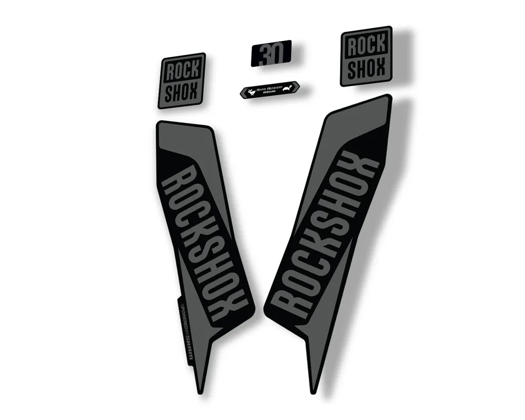 Rock Shox TK 30 2021 Fork Decals Suspension Sticker Adhesive Gray