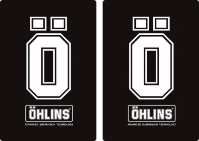 Ohlins Suspension Bike Upper Fork Decal Sticker Graphic Set Adhesive 2Pcs #4