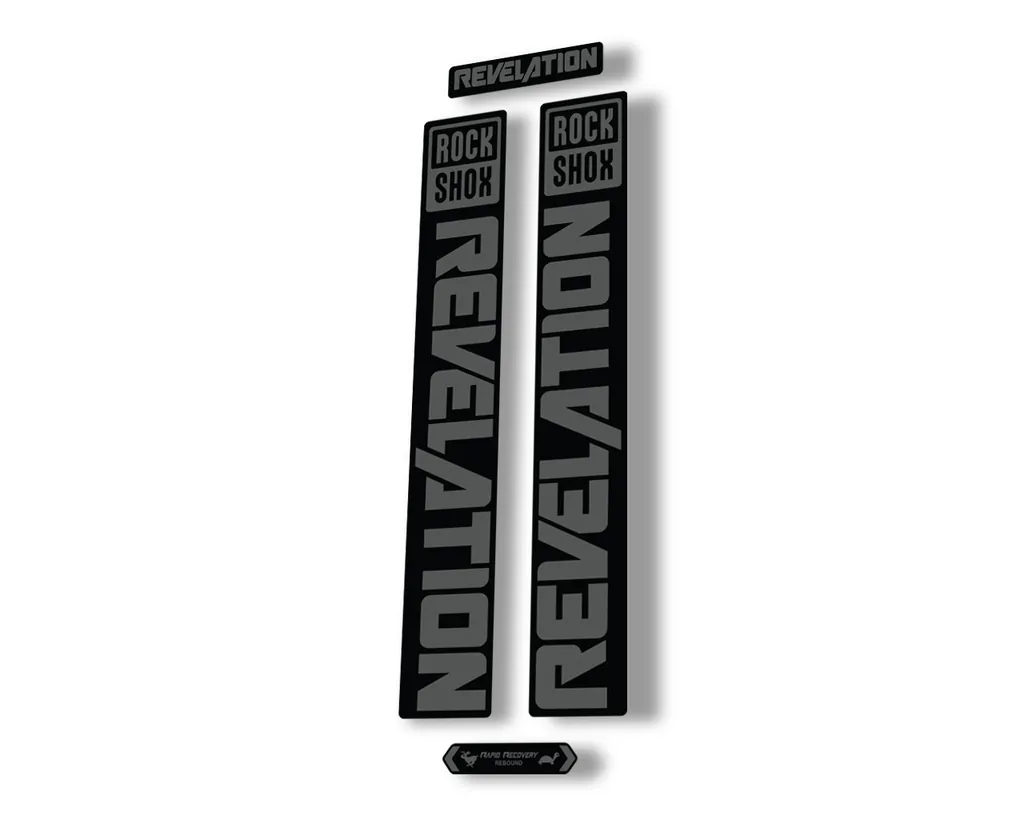 Rock Shox REVELATION 2021 Fork Decal Mountain Bike Sticker Adhesive Gray