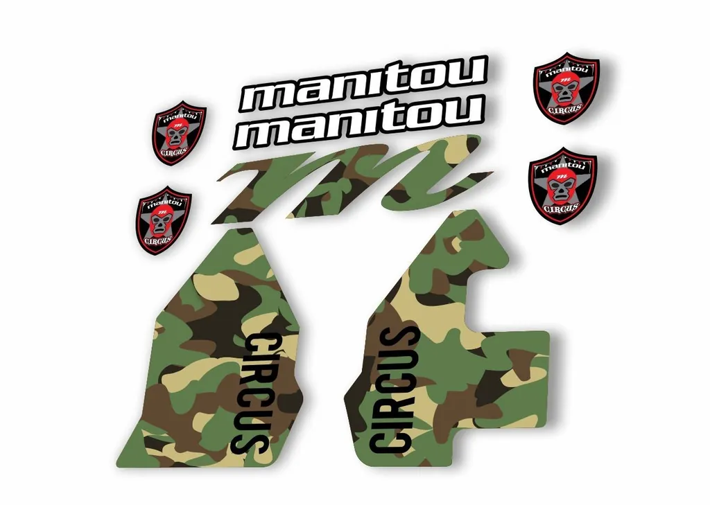 Manitou CIRCUS 2018 Fork Suspension Decal Kit Sticker Camo