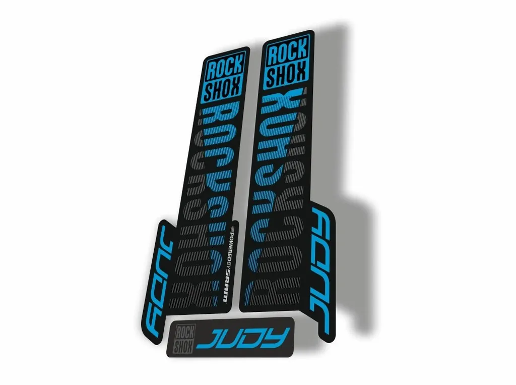 Rock Shox JUDY 2018 Fork Decal Mountain Bike Cycling Sticker Adhesive Blue Gray