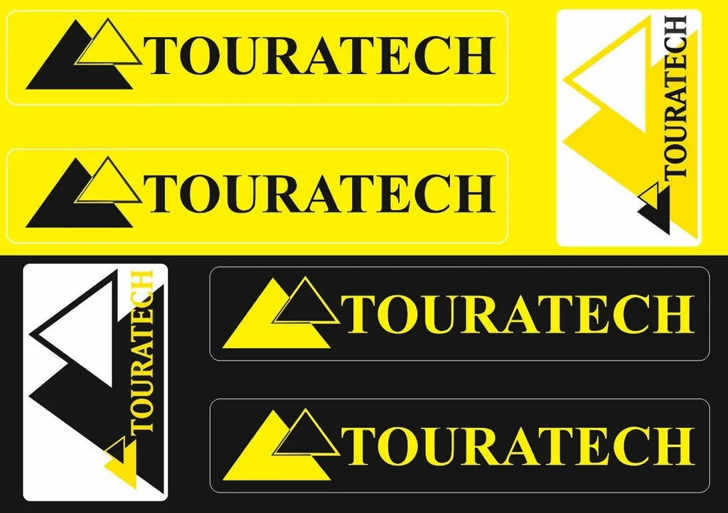 Touratech Case Box Fork Decals Stickers Graphic Set Vinyl Adhesive 6 Pcs