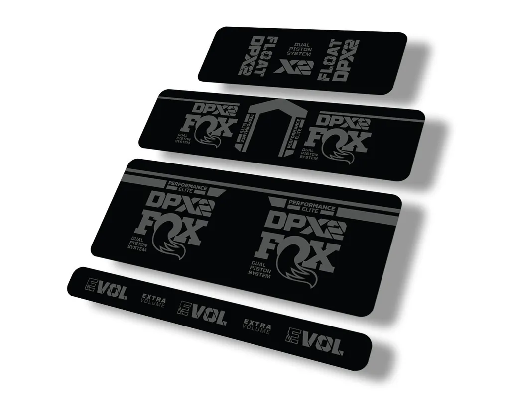 FOX Float DPX2 Performance Elite 2021 Rear Shock Suspension Sticker Decal Gray