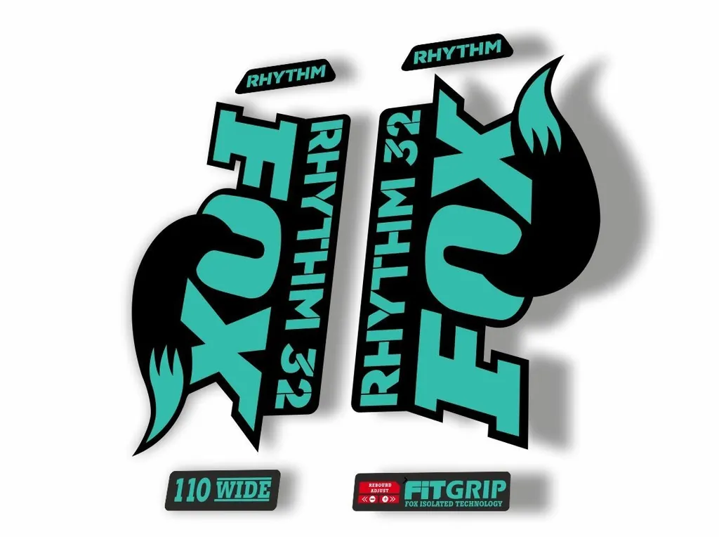 FOX 32 Rhythm 2018 Forks Suspension Factory Decal Sticker Adhesive Dolphin