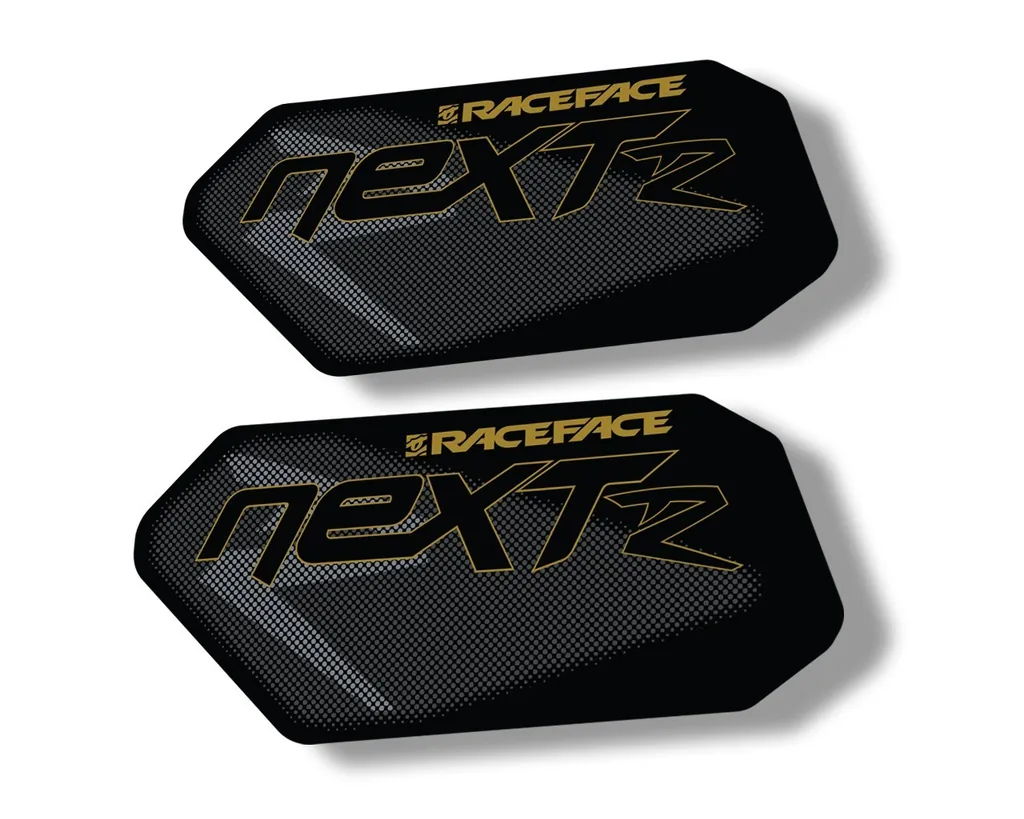 Race Face Next R Crank Decals Set Sticker Mountain Bike Adhesive Gold 2Pcs
