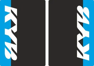KYB Motocross Upper Fork Decal Stickers Graphic Set Adhesive Blue
